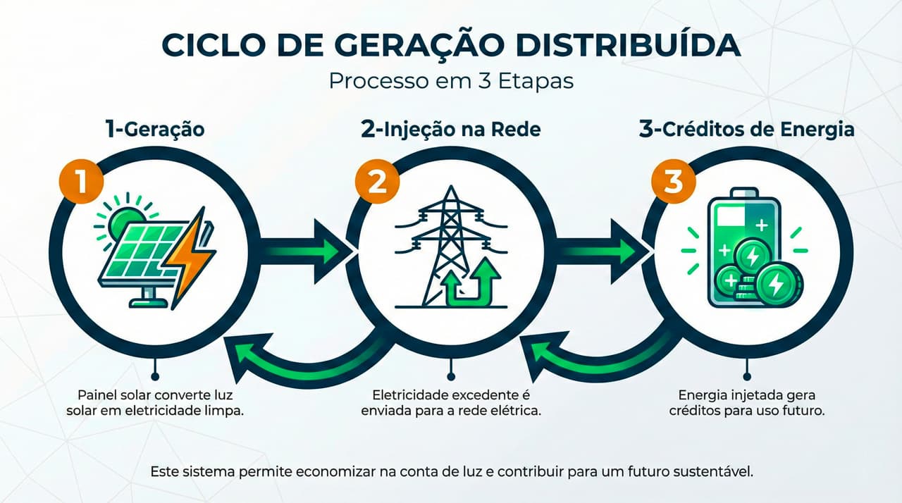 Infográfico Injeção de Energia na Rede