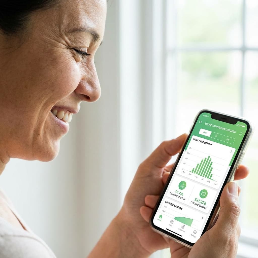 Dashboard do App de Economia Solar